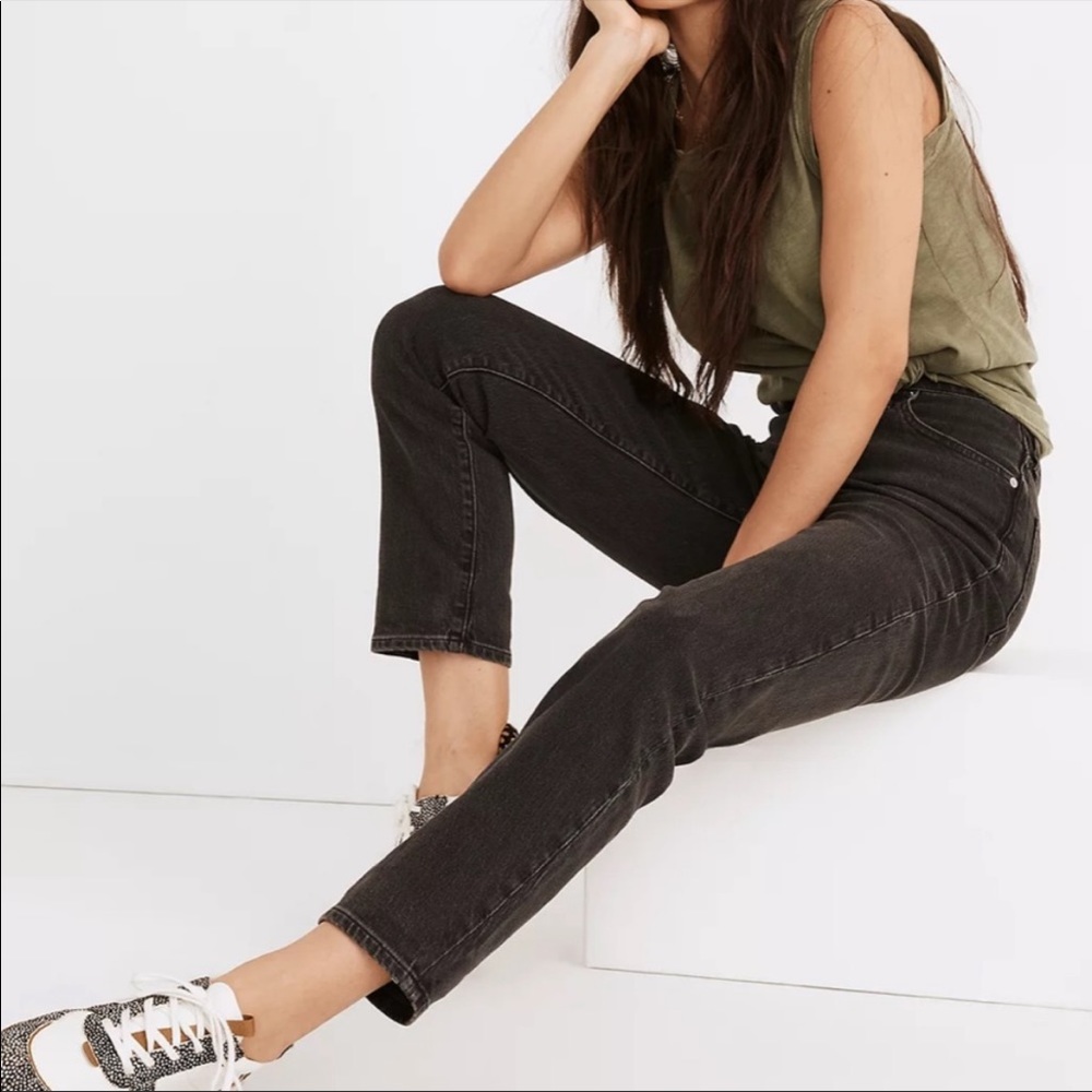 Madewell petite perfect vintage jeans black size 27